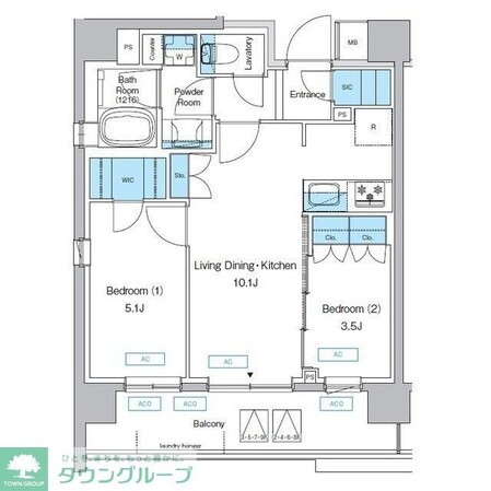 プレディアコート三軒茶屋の物件間取画像